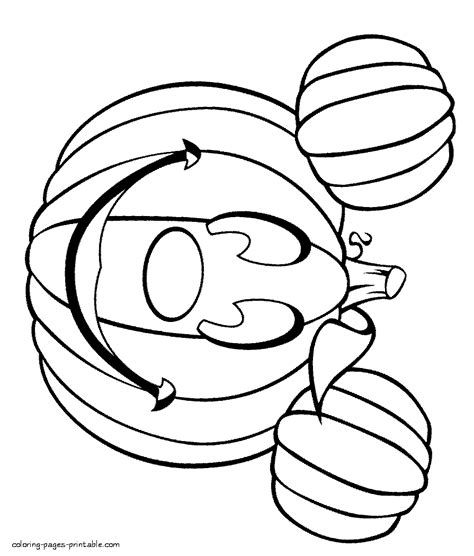 halloween pumpkin colouring page coloring pages printablecom