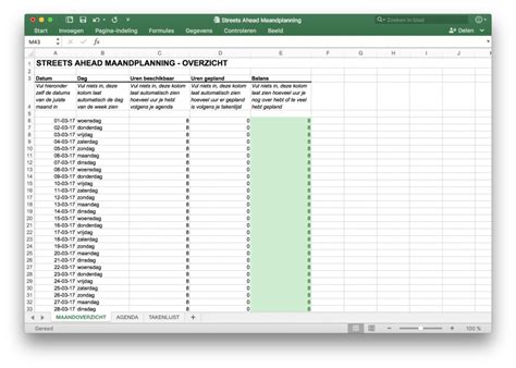 Tijdsplanning Maken Zo Doe Je Dat In 6 Stappen Excel Template