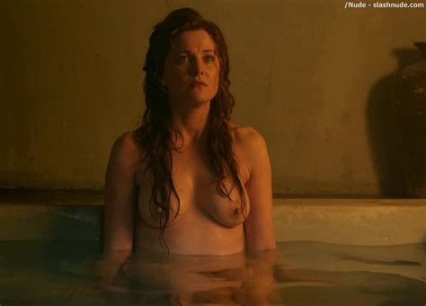 lucy lawless and viva bianca topless in the bath on spartacus photo 2 nude
