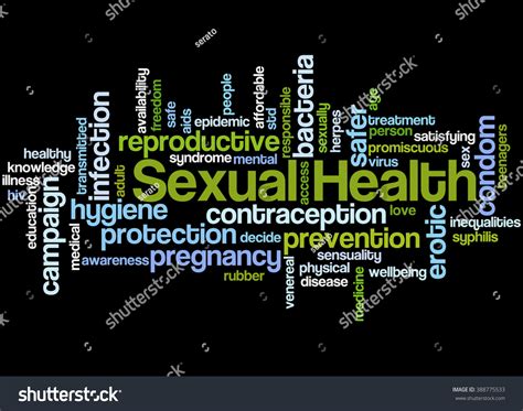 Sexual Health Word Cloud Concept On Stock Illustration