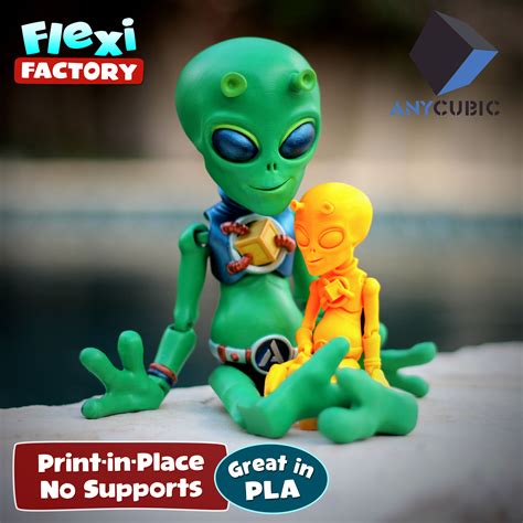 stl file anycubic flexi print  place alien  printing design