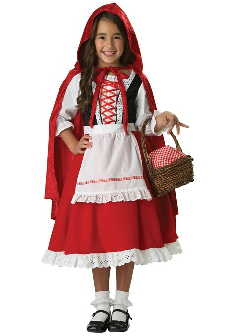 traditional  red riding hood costume