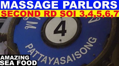 massage parlors soi 3 4 5 6 and 7 amazing sea food choice second rd
