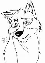 Balto Coloring Pages Drawings Cartoons Deviantart Print sketch template