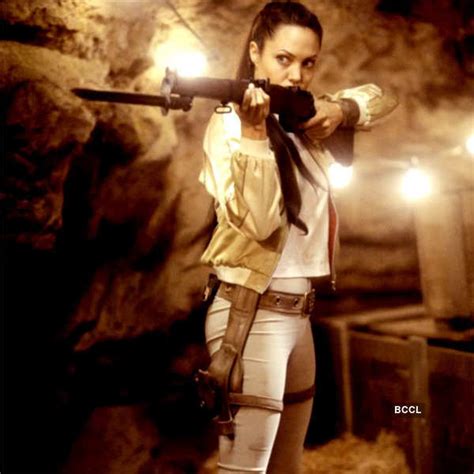 Angelina Jolie In A Still From The Film Lara Croft Tomb