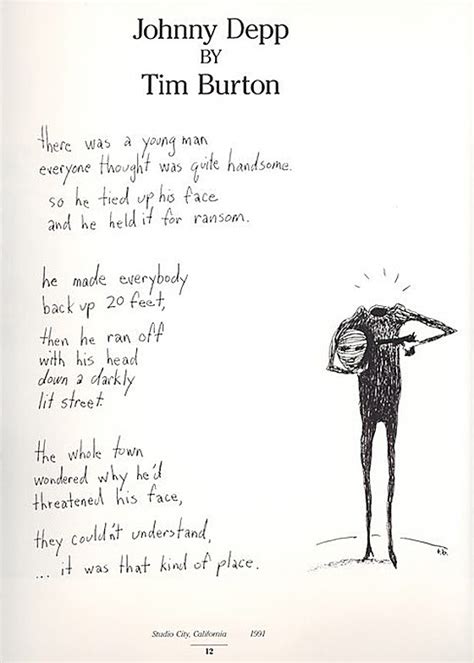 See The Poem Tim Burton Wrote For Johnny Depp Vulture