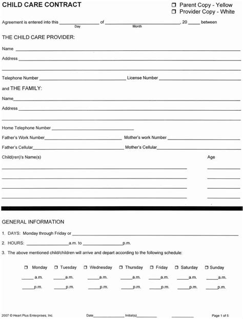 home health care forms templates luxury babysitting agreement template