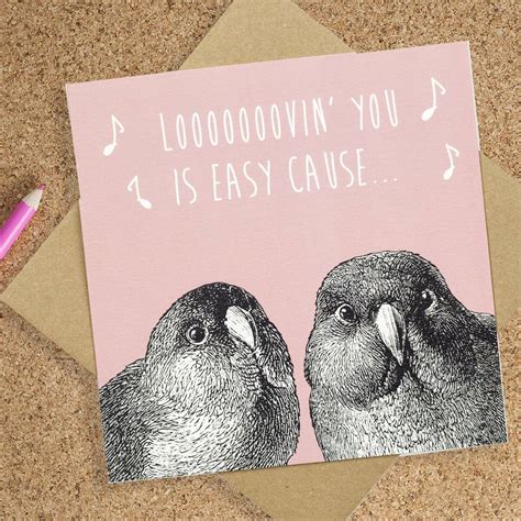 funny anniversary card  joke   bird brain london