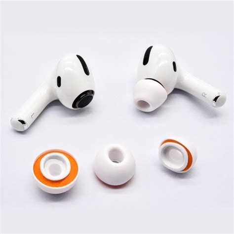 symbio hybrid silicone memory foam replacement ear tips  airpods pro small audio equip