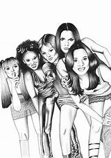 Spice Girls Power Girl Choose Board sketch template