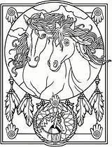 Dover Horses Malvorlagen Indianer Pferd Relajarse Marty Catcher Coloriage Mandalas Volwassenen Paarden Omeletozeu Abstracto Daniela Animaux sketch template