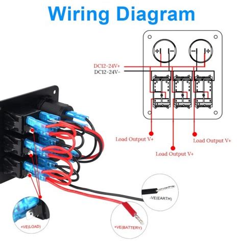 volt toggle switch wiring diagrams