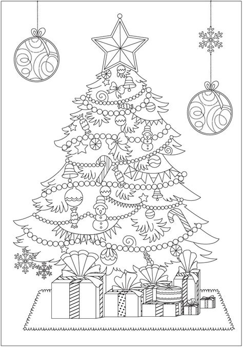 christmas tree  christmas coloring pages christmas tree coloring