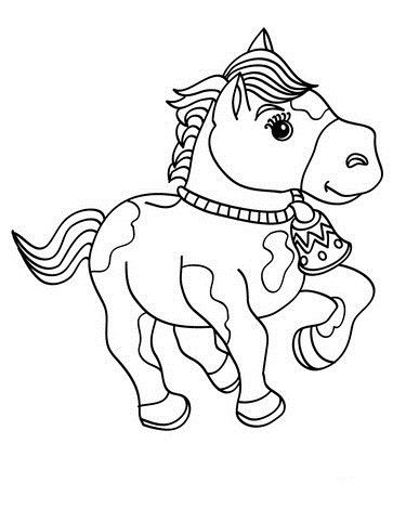 baby horse coloring page  printable coloring pages  kids