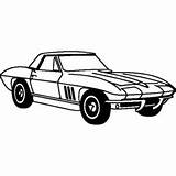 Corvette Voiture Tuning Transport Evs Kidsplaycolor sketch template