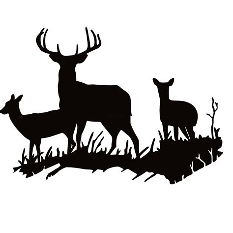 buck   scene deer hunting decal buck   deer hunting