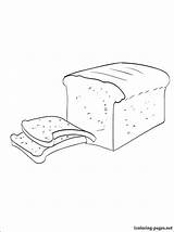 Bread Coloring Pages Printable Popular sketch template