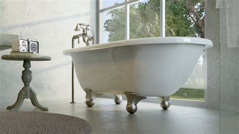 modern    clawfoot tub pelham  white