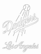 Dodgers Coloring Pages Los Angeles Logo Mlb Drawing Sheets Printable Clipart Lakers Pluto Planet Baseball Ipad Color Print Sketch Cliparts sketch template