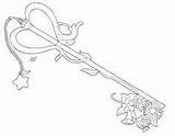 Kairi Hearts Keyblade sketch template