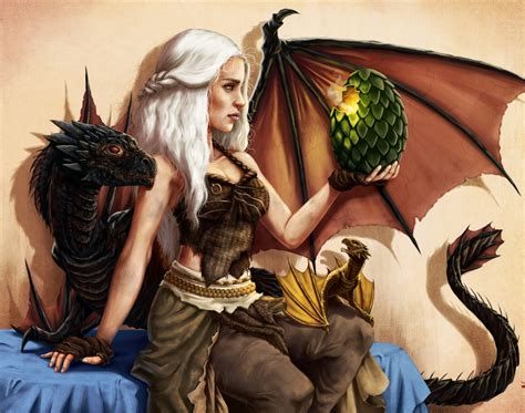 Daenerys Targaryen Game Of Thrones Dragon Artwork