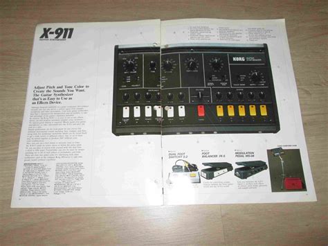 matrixsynth korg volume  catalog original vintage synthesizer brochure