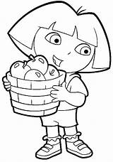Dora Coloring Pages Print sketch template
