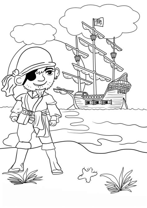 printable pirate coloring pages everfreecoloringcom