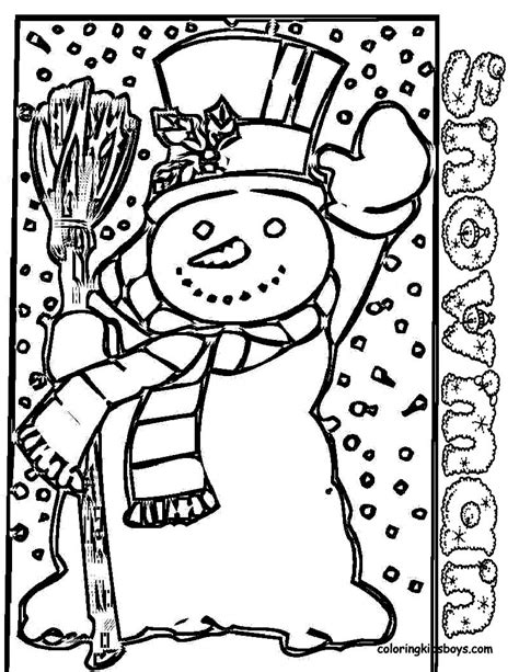 snowman hat coloring pages  coloring  kids collection