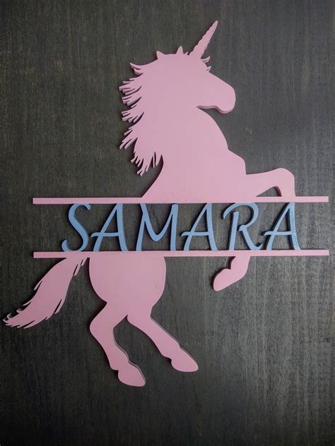 personalized unicorn  sign unicorn decor unicorn room etsy