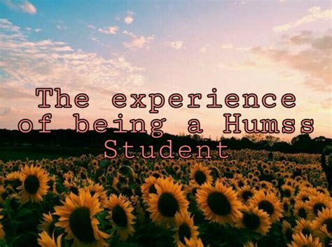 experience    humss student humanista moments