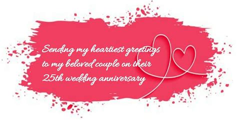 25th marriage anniversary wishes messages and sayings