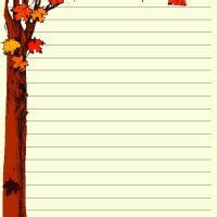 fall writing paper