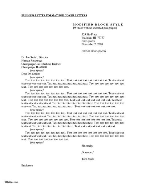 cover letter template  style