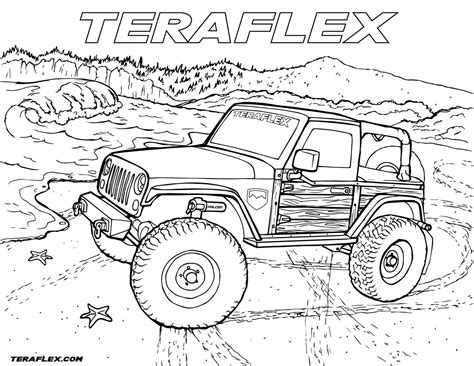 june  jeep coloring page teraflex