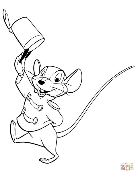 timothy  mouse coloring page  printable coloring pages dumbo