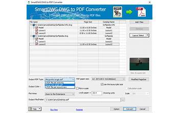 DWG DXF to PDF Converter screenshot #1