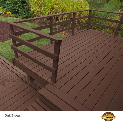 cabot cabot deck correct oak brown exterior stain  gallon
