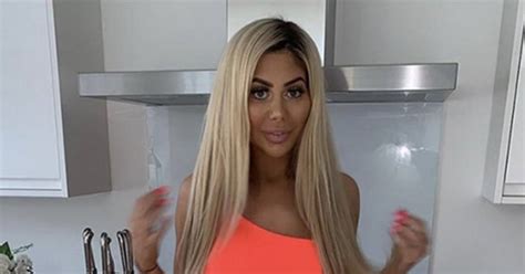 Peek A Boob Chloe Ferry Teases Cleavage In Skintight Cut Out Dress