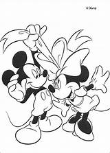Coloring Mouse Mickey Minnie Pages Comments sketch template
