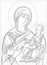 Orthodox Coloring Icons Pages Icon Sketchite sketch template