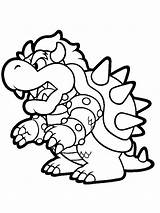 Bowser Mario Coloring Pages Printable Super Drawing Sheets Print Kids Odyssey Cool Snake Cartoon Popular Books Cute Choose Board sketch template