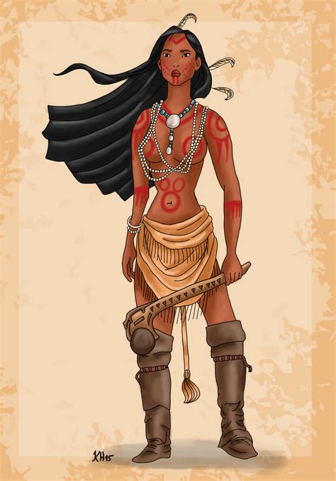 historical disney warrior princess pocahontas by pelycosaur24 on