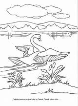 Princesse Cygne Livres étangs Colorier Enfants Fandoms Swans sketch template