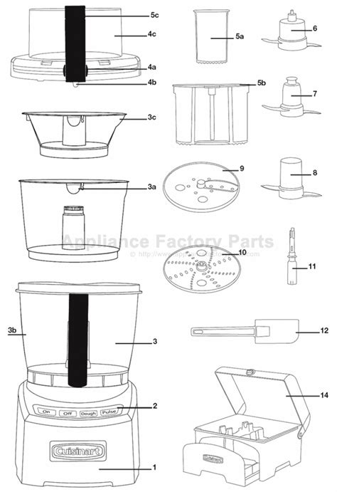 parts  fp bk cuisinart small appliances