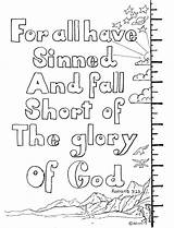 Romans Coloring Pages Bible Kids Sparks 23 Sinned Verse Awana Printable Verses Crafts Road Colouring Print Short Scripture Fall Coloringpagesbymradron sketch template