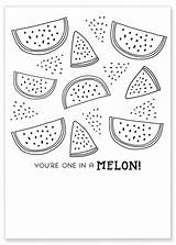 Watermelon Printable Coloring Printables Print Sheets sketch template