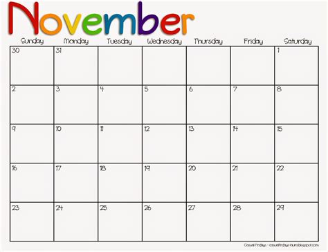 images  calendar  pages monthly  printable november