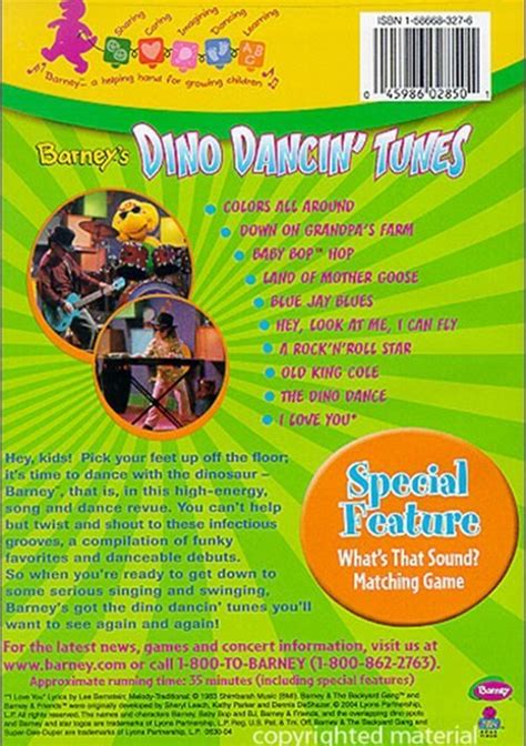 Barney Barney S Dino Dancin Tunes Dvd 2004 Dvd Empire