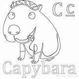 Capybara Coloring Pages Easy Printable Sheets Kids Color Choose Board Getcolorings sketch template